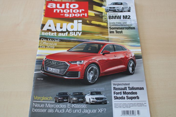 Deckblatt Auto Motor und Sport (07/2016)